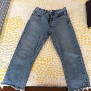 AGOLDE Riley straight crop jeans 25